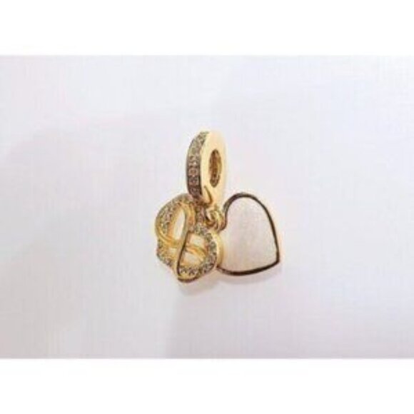 Sparkling Infinity Heart Dangle, Charm For Pandora Bracelet Necklace - Picture 5 of 5